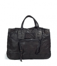 The most important masculine accessory for the office: the slick, carryall bag - Luxe and supple anthracite grey leather - Elegant, tall and spacious, with exterior zipper pockets, zip closure and tassel detail - Modern top handle style - Large interior pocket stores any essentials - An ideal companion for the office and travel - Also makes a great gift The most important masculine accessory for the office: the slick, carryall bag - Luxe and supple anthracite grey leather - Elegant, tall and spacious, with exterior zipper pockets, zip closure and tassel detail - Modern top handle style - Large interior pocket stores any essentials - An ideal companion for the office and travel - Also makes a great gift