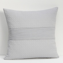 Fashioned from a luxe, cotton metelassé, this pillow is embellished with a textured geometric pattern allover. Elegant with trim and embroidered stripes down the middle, it complements the Vintage Tiles collection. Fashioned from a luxe, cotton metelassé, this pillow is embellished with a textured geometric pattern allover. Elegant with trim and embroidered stripes down the middle, it complements the Vintage Tiles collection.