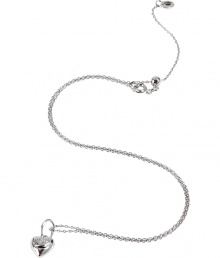 Add a stylish accent to any look with this adorable heart charm necklace from Juicy Couture - Silver-tone metal chain with heart charm - Pair with an elevated jeans-and-tee ensemble or with a mini dress for date night chic Add a stylish accent to any look with this adorable heart charm necklace from Juicy Couture - Silver-tone metal chain with heart charm - Pair with an elevated jeans-and-tee ensemble or with a mini dress for date night chic