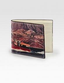 Taken directly from a vintage postcard, this wallet portrays a boating expedition on Nevada's Lake Mead, created by the Hoover Dam.One bill compartmentSix card slotsLeather4W x 4HImported Taken directly from a vintage postcard, this wallet portrays a boating expedition on Nevada's Lake Mead, created by the Hoover Dam.One bill compartmentSix card slotsLeather4W x 4HImported