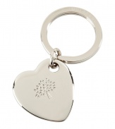 Add instant luxe to the everyday with this chic keychain from It luxury label Mulberry - Silver-tone heart keychain with logo detail  - Perfect for daily use or as a thoughtful gift