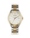 Two tones are better than one on this classically styled timepiece from kate spade new york. Crafted of stainless steel with gold-plated accents, it's destined for double takes.