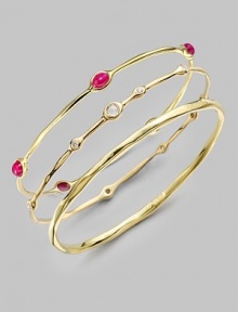 From the Glamazon Collection. A simply chic style in radiant 18k hammered gold. 18k goldDiameter, about 2½Slip-on styleMade in Italy From the Glamazon Collection. A simply chic style in radiant 18k hammered gold. 18k goldDiameter, about 2½Slip-on styleMade in Italy