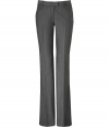 Perfect for busy days at the office, Rachel Zoes denim tuxedo trousers are a contemporary choice guaranteed to add a chic edge to your outfit - Side and back slit pockets, zip fly, hidden hook and bar closure, washed black tuxedo stripes - Tailored fit, flared leg - Team with button-downs and heels, or go all out and wear as a suit