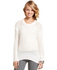 A must-have for fall: thick ribbed trims and a spattering of sequins make this sweater your go-to for the fall/winter style season! A must-have for fall: thick ribbed trims and a spattering of sequins make this sweater your go-to for the fall/winter style season!