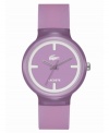 This unisex Goa watch from Lacoste takes preppy styling to new, colorful levels.