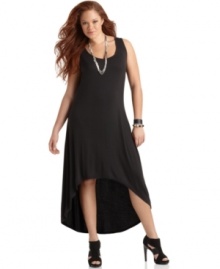 American Rag's sleeveless plus size maxi is a season must-have-- dress it up or down!