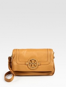 Soft pebble-grain leather defines this demure flap-front silhouette, adorned with signature hardware and a removable crossbody strap.Detachable adjustable crossbody strap, 18-20 drop Magnetic flap closure One outside zip pocket Nylon lining 7¾W X 5H X 1D Imported Soft pebble-grain leather defines this demure flap-front silhouette, adorned with signature hardware and a removable crossbody strap.Detachable adjustable crossbody strap, 18-20 drop Magnetic flap closure One outside zip pocket Nylon lining 7¾W X 5H X 1D Imported