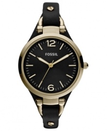 A luxe color combo shines with elegance on this Georgia collection watch, by Fossil. A luxe color combo shines with elegance on this Georgia collection watch, by Fossil.