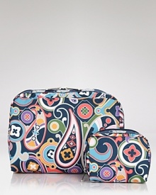LeSportsac's signature prints enliven this set of nylon cosmetics bags. From the palettes to the primers, it's a fool proof way to keep pretty organized. LeSportsac's signature prints enliven this set of nylon cosmetics bags. From the palettes to the primers, it's a fool proof way to keep pretty organized.