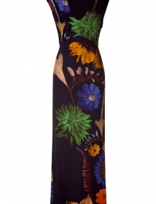 Inject floral fantasy into your black tie look with this luxe sequin-laden printed dress from Missoni - V-neck, sleeveless, sequin embellished bodice, maxi-length skirt, all-over floral print - Style with statement shoes and an embellished clutch bag