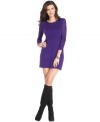 Look cozy and cute in this petite sweater dress from Spense! Wear with knee-high boots for a fashion-forward look.