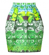 Inject bold style to your day-to-night look with this luxe printed silk tulip skirt from London It designer Mary Katrantzou - Fitted waistband, pleating detail, off-seam pockets, tulip silhouette, all-over graphic print, concealed back zip closure - Wear with a billowy blouse, a bold shoulder blazer, and platform heels
