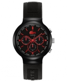 Kick off your weekend right with this bold Borneo collection sport watch from Lacoste L!VE. Kick off your weekend right with this bold Borneo collection sport watch from Lacoste L!VE.
