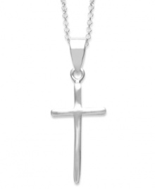 Polish your look while expressing your faith. Giani Bernini's simple and sophisticated design features a cross pendant in sterling silver. Approximate length: 18 inches. Approximate drop: 1 inch. Polish your look while expressing your faith. Giani Bernini's simple and sophisticated design features a cross pendant in sterling silver. Approximate length: 18 inches. Approximate drop: 1 inch.