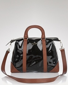 Practical style gets glossy with this patent leather satchel from kate spade new york. Ideal for the woman on the go, it's polished with a camel coat and pumps. Practical style gets glossy with this patent leather satchel from kate spade new york. Ideal for the woman on the go, it's polished with a camel coat and pumps.