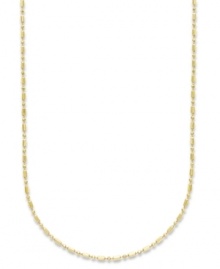Add a touch of luxury with a simple chain. Giani Bernini's dot dash necklace is crafted in 24k gold over sterling silver. Approximate length: 20 inches. Add a touch of luxury with a simple chain. Giani Bernini's dot dash necklace is crafted in 24k gold over sterling silver. Approximate length: 20 inches.