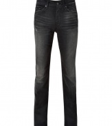 Add instant style to your casual look with these elegantly distressed jeans from Seven for all Mankind - Five-pocket styling, belt loops, logo detailed back pockets, stylishly distressed - Slim cut - Wear with a cashmere pullover and retro-inspired sneakers or with a henley, a blazer, and motorcycle boots