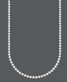 Elegance defined. This lustrous long strand necklace by Belle de Mer highlights grade A, cultured freshwater pearls (6-7 mm) and a 14k gold clasp. Approximate length: 36 inches. Elegance defined. This lustrous long strand necklace by Belle de Mer highlights grade A, cultured freshwater pearls (6-7 mm) and a 14k gold clasp. Approximate length: 36 inches.