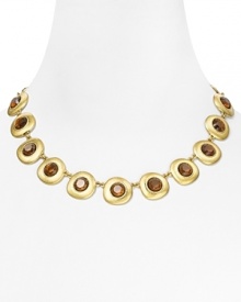Inspired by exotic locales and crafted from antique plated gold and glass stones, this Lauren by Ralph Lauren necklace exudes a far-away allure. It's a gorgeously global choice. Inspired by exotic locales and crafted from antique plated gold and glass stones, this Lauren by Ralph Lauren necklace exudes a far-away allure. It's a gorgeously global choice.
