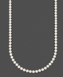 Create an overall look of perfection. Luxurious necklace by Belle de Mer features AAA Akoya cultured pearls (8-8-1/2 mm) set in 14k gold. Approximate length: 24 inches. Create an overall look of perfection. Luxurious necklace by Belle de Mer features AAA Akoya cultured pearls (8-8-1/2 mm) set in 14k gold. Approximate length: 24 inches.