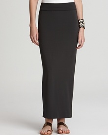 Bring boho into the boardroom with this Eileen Fisher Petites maxi skirt, flaunting a sleek pencil silhouette for modern polish.