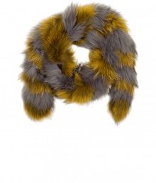 Opulent accessories are de rigueur this season, and Steffen Schrauts silver raccoon scarf adds a lusciously luxe touch to any ensemble - Elegant and on trend in a silver and mustard stripe - Shorter stole cut drapes around the neck - The ideal addition to streamlined fall looks - Pair with everything from business suit and sheath dresses to cashmere pullovers and leather jackets Opulent accessories are de rigueur this season, and Steffen Schrauts silver raccoon scarf adds a lusciously luxe touch to any ensemble - Elegant and on trend in a silver and mustard stripe - Shorter stole cut drapes around the neck - The ideal addition to streamlined fall looks - Pair with everything from business suit and sheath dresses to cashmere pullovers and leather jackets
