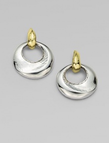 From the Palu Collection. A hammered texture adds interest to this simply chic design. Sterling silver18k goldLength, about 1¾Post backImported From the Palu Collection. A hammered texture adds interest to this simply chic design. Sterling silver18k goldLength, about 1¾Post backImported