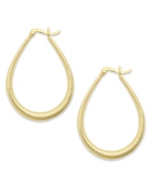 Classic chic. Every girl needs a polished pair of hoops like this traditional Giani Bernini style. Crafted in 24k gold over sterling silver. Approximate diameter: 1-1/4 inches. Classic chic. Every girl needs a polished pair of hoops like this traditional Giani Bernini style. Crafted in 24k gold over sterling silver. Approximate diameter: 1-1/4 inches.