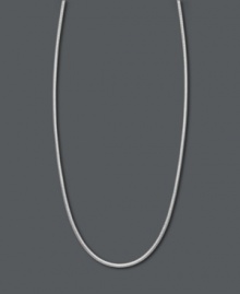 Flawless and elegant. This simple chain looks perfect when worn alone or paired with your favorite pendant. Crafted in sterling silver, this Giani Bernini style features a round snake chain. Approximate length: 16 inches. Flawless and elegant. This simple chain looks perfect when worn alone or paired with your favorite pendant. Crafted in sterling silver, this Giani Bernini style features a round snake chain. Approximate length: 16 inches.