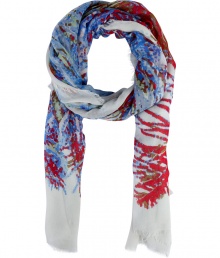 A playful print covers this modal accent scarf from Marc by Marc Jacobs - Allover multicolored print, easy to style length, frayed edges - Pair with an elevated jeans-and-tee ensemble A playful print covers this modal accent scarf from Marc by Marc Jacobs - Allover multicolored print, easy to style length, frayed edges - Pair with an elevated jeans-and-tee ensemble