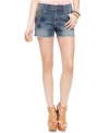 Rock your star power in these frayed denim shorts from Jessica Simpson -- an ultra-fun deviation from your standard cut-offs!