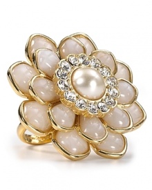 Be a flower girl on your big day. Something new and sparkly, kate spade new york's zinnia-inspired cocktail ring is a definite do. Be a flower girl on your big day. Something new and sparkly, kate spade new york's zinnia-inspired cocktail ring is a definite do.