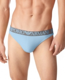 Get the freedom you want with the support you need with these thong briefs from Armani. Get the freedom you want with the support you need with these thong briefs from Armani.