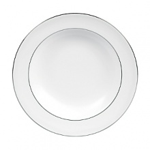 A subtle yet classic collection for formal dining in white fine bone china with platinum-toned accents. A subtle yet classic collection for formal dining in white fine bone china with platinum-toned accents.