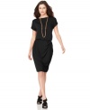 Ramp up your look with this dress in a super-chic silhouette, from Ellen Tracy!