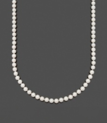 Perfectly glamorous style in versatile pearls. Necklace by Belle de Mer features A+ Akoya cultured pearls (7-7-1/2 mm) set in 14k gold. Approximate length: 22 inches. Perfectly glamorous style in versatile pearls. Necklace by Belle de Mer features A+ Akoya cultured pearls (7-7-1/2 mm) set in 14k gold. Approximate length: 22 inches.