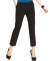 Smooth and chic, Calvin Klein's petite pants feature a fresh new fit. The cropped silhouette makes them a unique addition to your work wardrobe.