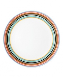 More than bold stripes and fun colors, the Origo salad plates transition from oven to table and into the dishwasher without a hitch. Combine with other Iittala dinnerware pieces to make any setting pop. Designed by Alfredo Haberli. More than bold stripes and fun colors, the Origo salad plates transition from oven to table and into the dishwasher without a hitch. Combine with other Iittala dinnerware pieces to make any setting pop. Designed by Alfredo Haberli.
