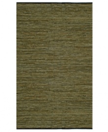 Present your home with gorgeous color, impeccable texture and striking design with the Matador area rug. Crafted in India, it features durable leather strips that are hand-woven in a cotton foundation to create a combination of supreme durability and aesthetically pleasing design. Present your home with gorgeous color, impeccable texture and striking design with the Matador area rug. Crafted in India, it features durable leather strips that are hand-woven in a cotton foundation to create a combination of supreme durability and aesthetically pleasing design.