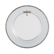 Kate Spade and Lenox join together to bring ease, elegance and understated wit to the table. June Lane is a graceful pattern adorned with a centered dragonfly design, complimented by an elegant accent plate depicting the wings of a dragonfly. Dishwasher safe. Kate Spade and Lenox join together to bring ease, elegance and understated wit to the table. June Lane is a graceful pattern adorned with a centered dragonfly design, complimented by an elegant accent plate depicting the wings of a dragonfly. Dishwasher safe.
