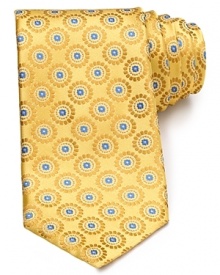 Canali invokes Eastern influence with a pattern of circular mandalas for an artful addition to your fine collection of ties. Canali invokes Eastern influence with a pattern of circular mandalas for an artful addition to your fine collection of ties.
