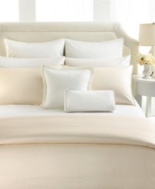 Simply classic, the Polished Piqué boudoir pillow from Barbara Barry is always elegant in pure textured cotton. Finished with a coordinating flange.