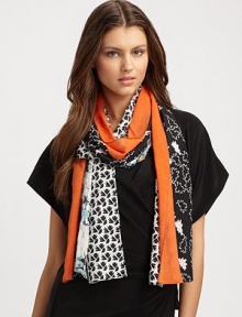 An unique style with various printed stripes in soft silk. SilkAbout 20 X 80Dry cleanImported An unique style with various printed stripes in soft silk. SilkAbout 20 X 80Dry cleanImported