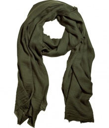 Richly-hued accessories like Faliero Sartis moss green scarf add instant style and easy polish to any outfit - Sumptuously soft in a fine, modal and cashmere blend - Moderately long and wide, with delicate eyelash fringe trim - Versatile and perennially chic, perfect for pairing with everything from jeans and a t-shirt to a knit dress and leather jacket Richly-hued accessories like Faliero Sartis moss green scarf add instant style and easy polish to any outfit - Sumptuously soft in a fine, modal and cashmere blend - Moderately long and wide, with delicate eyelash fringe trim - Versatile and perennially chic, perfect for pairing with everything from jeans and a t-shirt to a knit dress and leather jacket