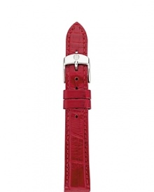 Update your look with a rich, Garnet alligator strap. The stainless steel buckle has signature logo engraving. Interchangeable with any Michele watch head from the Sport Sail.