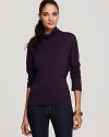 Slightly dolman-cut sleeves and a softly scrunched turtleneck upgrade this Michael Stars top.