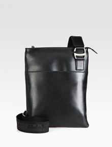 Signature logo print details the adjustable shoulder strap of this versatile shoulder bag finished in supple Italian calfskin leather.Zip frontAdjustable shoulder strapExterior pocketLeather10W x 12H x 2DMade in Italy Signature logo print details the adjustable shoulder strap of this versatile shoulder bag finished in supple Italian calfskin leather.Zip frontAdjustable shoulder strapExterior pocketLeather10W x 12H x 2DMade in Italy