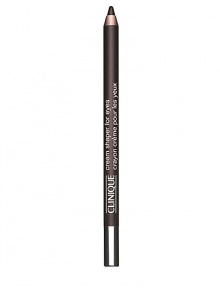 Creamy-smooth pencil defines with a hint of shimmer. Glides on intense, lasting-wear colour. Non-smudging, water-resistant. Opthamologist tested. 0.04 oz. Creamy-smooth pencil defines with a hint of shimmer. Glides on intense, lasting-wear colour. Non-smudging, water-resistant. Opthamologist tested. 0.04 oz.