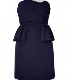 Channel the of-the-moment peplum trend in this strapless dress from Marc by Marc Jacobs - Sweetheart neckline, strapless, fitted draped bodice, peplum detail at waist, fitted skirt, exposed back zip closure - Style with peep-toe pumps and an embellished clutch